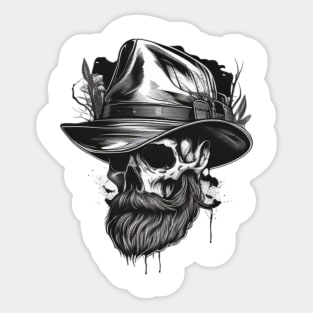 Fishing skull Sticker